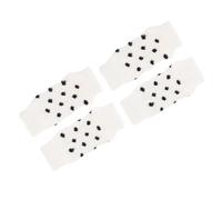 Gatuida Lot de 4 Guêtres Antidérapantes pour Chien M Blanches à Pois, Chaussettes Résistantes à l'usure en Polyuréthane et Coton, Protection des Pattes pour Chiens Petits 1,5-3,5 Kg,