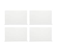 Gatuida Lot de 4 Pare-Éclaboussures d'angle Lavabo en PVC Transparent 40 X 12 X 4 CM Protection Adhésive Anti-Projections d'eau pour Salle de Bain Barrière Étanche Facile à Installer