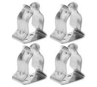 Gatuida Lot de 4 Pinces à Ressort en Acier Inoxydable Petite Taille pour Fixation Sécurisée de Pagaie Porte-Pagaie Marine Polyvalent pour Kayak Yacht et Camping-Car