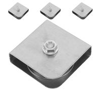 Gatuida Lot de 4 poulies pour mât de Drapeau Bloc de Levage en Acier Inoxydable pour Grands mâts de Drapeau, Cordage et câble - Maintient Le Cordage et la drisse du mât.