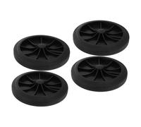 Gatuida Lot De 4 Roues De Rechange pour Poubelle D'Extérieur Marron Et Noir