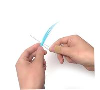 Gatuida Lot De 5 Aiguilles à Boucle En Métal Manche En Bois Antidérapant, Outil De Crochet Pour Extension De Cheveux à Micro-anneaux, Usage Professionnel Et Bricolage Capillaire