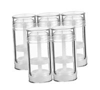 Gatuida Lot De 5 Bouteilles De Déodorant Roll-on 50 Ml En Plastique Pp Réutilisables Compactes Pour Cosmétiques Portables