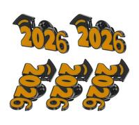 Gatuida Lot de 5 Broches de Remise de Diplômes 2026 en Émail Épinglettes pour Fête de Fin D’Études Présent Symbolique pour Étudiants et Enseignants Accessoires pour Vêtements et