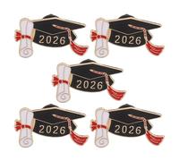 Gatuida Lot de 5 broches émaillées de félicitations pour la remise des diplômes : badges à épingler - Cadeaux de fin d’études 2026 pour enseignants, vêtements, sacs, sacs à dos, bijoux et