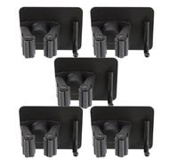 Gatuida Lot de 5 Crochets Muraux pour Balai sans Perçage Support Mural Multifonction Gris Foncé Fixation Murale pour Salle de Bain et Rangement Accroche Balai Robuste et Gain de Place