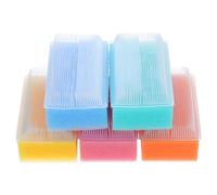 Gatuida Lot de 5 Éponges Tactiles de Bain pour Bébé Brosse Massage Douce Éponge Sensible pour Développement Sensoriel Accessoires de Bain Nettoyage du Cuir Nourrissons
