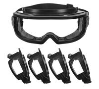 Gatuida Lot de 5 lunettes de sécurité antibuée, verres anti-rayures | Lunettes de protection oculaire pour le travail en laboratoire de chimie, le travail du bois, la tonte de pelouse et la