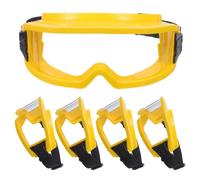 Gatuida Lot de 5 lunettes de sécurité antibuée, verres anti-rayures | Lunettes de protection oculaire pour le travail en laboratoire de chimie, le travail du bois, la tonte de pelouse et la