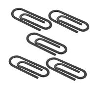 Gatuida Lot de 5 Pinces à Billets en Acier Inoxydable Noir Mini-Trombones Multifonctions Compactes et Fines Porte-Cartes et Marque-Pages pour Usage Quotidien et Voyage