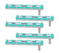 Gatuida Lot de 5 potentiomètres linéaires à glissière double canal - Potentiomètre électronique de contrôle de volume 75 mm pour accessoires d'instruments de musique