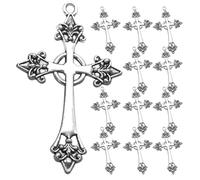 Gatuida Lot de 50 Pendentifs Croix Vintage en Alliage Breloques Religieuses pour Bijoux Manuels et Prière