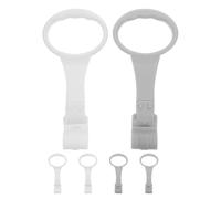 Gatuida Lot de 6 anneaux pour parc bébé - Anneaux portables pour bébé - Accessoires pour parc - Poignées de maintien pour berceau - Jouets suspendus pour tout-petits, exercices et aide à la