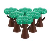 Gatuida Lot de 6 Arbres Miniatures en Plastique pour réseau ferroviaire Miniature : Accessoires de décor pour Trains - Petits Arbres pour scènes d'automne sur Les Voies ferrées - Verdure