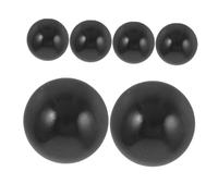 Gatuida Lot de 6 Billes de Flipper en Plastique Noir Accessoires Interactifs pour Machine à Pinball Compatibles Mini Jeux D’Arcade Balle Pratique pour Jeu Familial