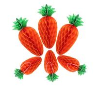 Gatuida Lot De 6 Boules en Nid d'abeille À Suspendre Décoration pour Bal De Fête Thanksgiving Anniversaire Pâques Thème Fruits Boules en Nid d'abeille en Papier
