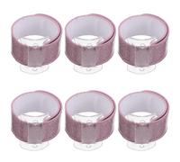 Gatuida Lot de 6 bracelets Slaplet pour demoiselles d'honneur, corsages, bracelets floraux artisanaux, accessoires de mariage pour enterrement de vie de jeune fille, fête ou bal de promo (rose)