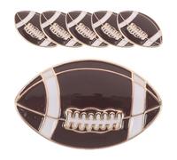 Gatuida Lot de 6 broches de rugby Broche de gardien de but - Broche souvenir de rugby - Badge sportif pour homme/femme, accessoire chapeau et cravate pour les jours de match