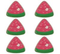 Gatuida Lot de 6 Broches Pastèque Dessin Animé : Broches Pastèque Créatives en Émail - Broche Kawaii en Émail - Badge Fruit Amusant à Porter sur Un Sac à Dos Ou Un Cartable.