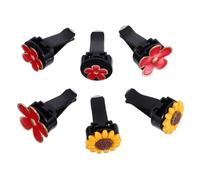 Gatuida Lot De 6 Clips Pour Grille D'aération De Voiture - Désodorisant Floral Coloré - Clip De Sortie De Climatisation Pour Accessoires De Décoration Intérieure De Voiture