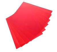 Gatuida Lot de 6 Feuilles en PVC Rouge pour Correction de Couleur et Faible Perte, Filtre Lumière LED Léger pour Albums Souvenirs et Scrapbooks