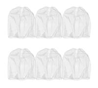 Gatuida Lot de 6 masques en filet à fermeture éclair, réutilisables, | Housse respirante pour préserver le maquillage et la coiffure lors des changements de vêtements, lavable, pour salon ou
