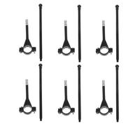 Gatuida Lot de 6 Mâts de Drapeau pour Vélo en Plastique Fixation Guidon Taille Compacte et Légère Accessoire Vélo pour Fêtes et Défilés Sécurité Cyclisme Supports Robustes Ville et Route