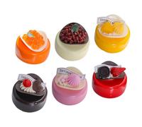 Gatuida Lot de 6 Modèles de Gâteaux de Simulation Réalistes Décorations Artificielles pour Vitrine Accessoires Photo pour Fête Mariage et Présentation de Desserts Modèles Décoratifs