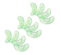 Gatuida Lot de 6 Paires de Compresses de Gel Glacé Yeux Réutilisables, Coussinets Rafraîchissants Vert Kiwi et Concombre, Compresse Froide Instantanée pour Soulager Poches et