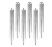 Gatuida Lot de 6 Pelles de Laboratoire en Acier Inoxydable avec Tête Incurvée et Extrémités Pointues Arrondies, pour Prélèvement et Transfert de Poudres Mixtes en Milieu