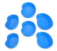 Gatuida Lot de 6 Plateaux en Abs pour Distributeur de Pilules Organisateur de Remède Quotidien Plateau de Comptage de Comprimés pour Chariot Taille Petit, Moyen et Grand Usage Hospitalier