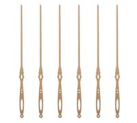 Gatuida Lot de 6 Poignées d'Éventail en Bambou Ajouré Manches Circulaires en Bois Naturel pour Bricolage Peinture et Décoration Mariage Accessoires Légers pour Créations Personnalisées