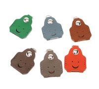 Gatuida Lot de 6 Protège-Clés en Cuir Multicolores Texture Antidérapante Étuis Universels pour Clés de Voiture et Télécommandes Coques de Protection Compactes pour Usage Quotidien