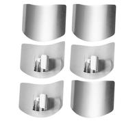 Gatuida Lot de 6 protège-doigts en acier inoxydable pour couper les légumes, protège-pouce, éplucheurs pour porte-oignons, trancheurs, outils de cuisine