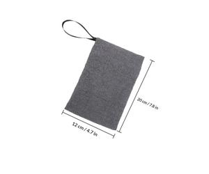 Gatuida Lot de 6 Sachets de Savonnette Moussant Réutilisables en Filet Gris Manchon à Savonnette Exfoliant pour Gommage Corporel Doux Accessoires de Bain Pratiques en Barre Nettoyage