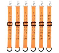 Gatuida Lot de 6 Sangles de marquage en Nylon pour Arbitre de Football, équipement Universel d'arbitrage de Football, chaîne réglable, Outils pour Le Jour du Match