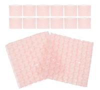 Gatuida Lot de 60 Pochettes à Bulles Cœur Épaisses Couleur Rose Pâle 10X10 CM Double Paroi pour Emballage Expédition et Déménagement Paquet à Bulles pour Protection Optimale des Colis