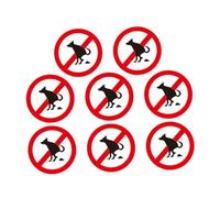 Gatuida Lot De 8 Autocollants Interdiction Déjections Canines Pour Jardin, Panneaux Humoristiques Résistants Et Imperméables, Signalisation Pelouse Anti-déjection Chien