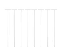 Gatuida Lot de 8 Barreaux en Fer Robustes pour Porte de Cage à Pigeons Compatibles Cages Oiseaux Barre de Fil d'Entrée Pratique pour Pigeonniers Accessoire Solide pour Volaille