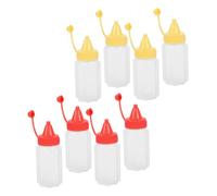 Gatuida Lot De 8 Boîtes D'Assaisonnement Pour Sauce Aubergine Ketchup Portable Petite Bouteille De Ketchup Mini Bouteilles À Condiments Compressibles Mini Bouteille De Sauce