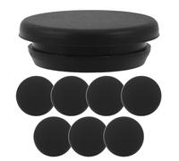 Gatuida Lot de 8 Bouchons Ronds en Caoutchouc Étanches pour Vidange de Congélateur et Réfrigérateur, Bouchons de Vidange Universels Noirs 27 Mm, Accessoires de Drainage pour Entretien