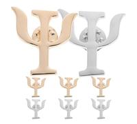 Gatuida Lot de 8 Broches Psychologie en Alliage Vintage Épingles de Revers pour Costume Homme et Femme Couleurs Or et Argenté Accessoires pour Vestes Chemises et Pulls Tenue Soirée