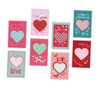 Gatuida Lot de 8 Cartes de Vœux de Cœur en Papier, Cartes de Bénédiction pour Saint-valentin, Notes et Invitations, Format Petit, pour Fêtes, Anniversaires et Occasions Spéciales