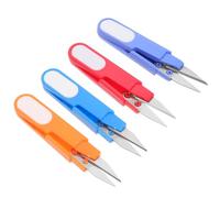 Gatuida Lot de 8 Ciseaux de Couture en Acier à Haute Teneur en Carbone Ciseaux de U pour Travaux Manuels Coupe-Fil pour Broderie et Tissu Couleurs Assorties Rouge Bleu Foncé Bleu