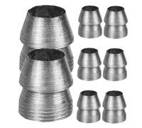 Gatuida Lot de 8 Coins Métalliques pour Manche de Hache en Fer Diamètre 10mm, Accessoires de Jardinage pour Fixation Renforcée, Usage Extérieur Charpentier et Bricolage