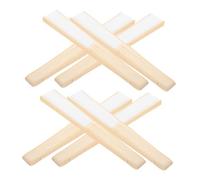 Gatuida Lot De 8 Éventails Pliables en Papier pour Peinture d'enfants Décoration Portable Petit Éventail Pliable Dessin Animé Blanc en Bois