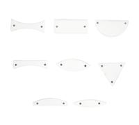 Gatuida Lot de 8 lentilles pour expériences d'optique Physique | Lentilles convexes Transparentes en Plastique pour l'enseignement et la Recherche scientifiques (collège et Laboratoire)