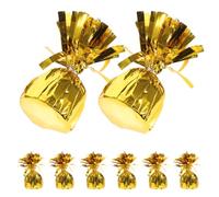 Gatuida Lot de 8 Poids Lourds en Aluminium Dorés pour Ballons à Hélium Supports Solides pour Décoration de Fête Centres de Table Festifs Accessoires Ballons pour Anniversaires et