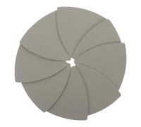 Gatuida Lot de 8 Set de Feuilles Abrasives Triangulaires 90x90mm en Carbure de Silicium Floqué Grain 3000, Papier de Verre Humide et Sec pour Ponçage Précis du Bois et Métal,