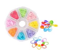 Gatuida Lot de 80 Marqueurs de Mailles en Plastique Multicolores Agrafes de Couture Légères et Solide pour Tricot Crochet et Artisanat Accessoires Pratiques pour Marquage de Points et